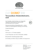 PANDOMO® BW product informatieblad