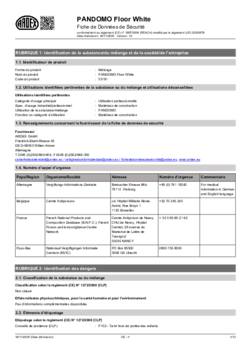 Fiche de donnes de sécurité (FDS)