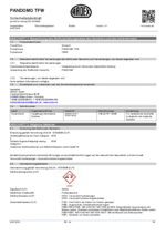 PANDOMO® TFW Sicherheitsdatenblatt