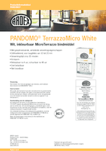 PANDOMO® TerrazzoMicro White product informatieblad