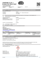 PANDOMO® CC zwart veiligheidsinformatieblad