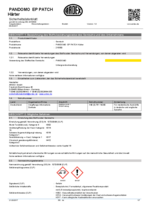 PANDOMO® EP Patch verharder veiligheidsinformatieblad