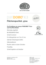 PANDOMO® K3 product informatieblad