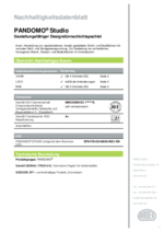 PANDOMO® Studio Nachhaltigkeitsdatenblatt 