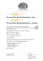 PANDOMO® PW/PB Produkt-Datenblatt