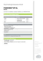 PANDOMO® SP-SL Nachhaltigkeitsdatenblatt