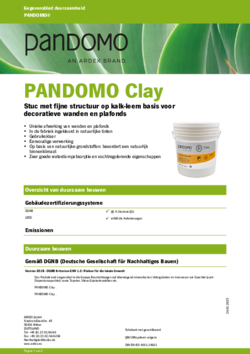 Duurzaamheidsinformatieblad