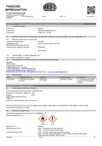 PANDOMO® impregneermiddel veiligheidsinformatieblad