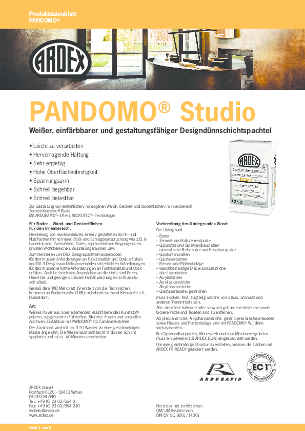 PANDOMO® Studio